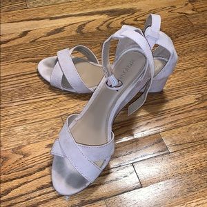 Blush pink, wedge heels! Size 6 1/2.